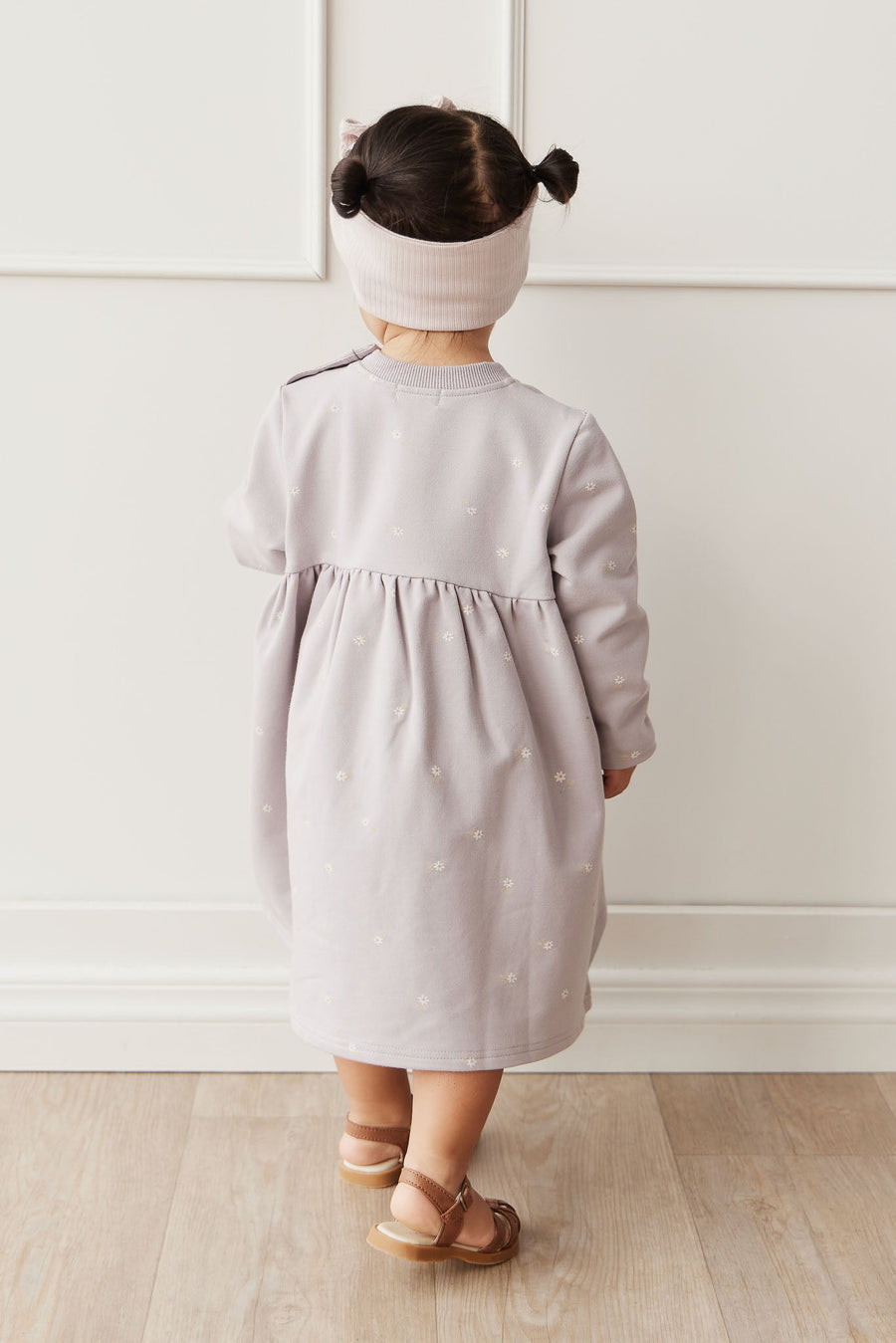 Organic Cotton Charlotte Dress - Annie Ditzy Violet Ice Childrens Dress from Jamie Kay Australia