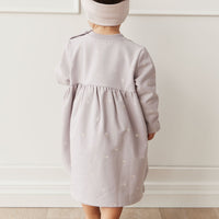 Organic Cotton Charlotte Dress - Annie Ditzy Violet Ice Childrens Dress from Jamie Kay Australia