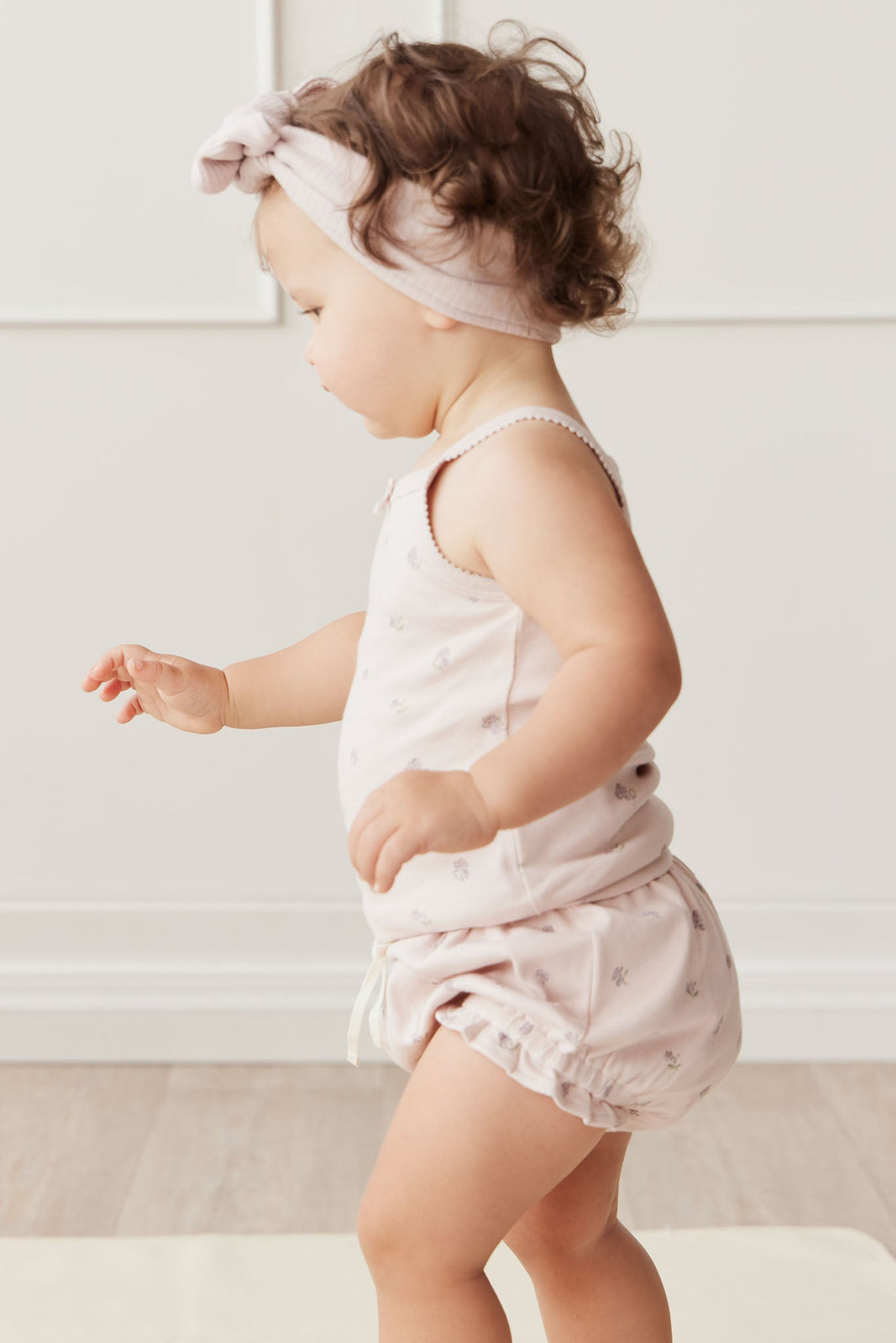 Organic Cotton Singlet - Meredith Violet Childrens Singlet from Jamie Kay Australia