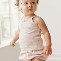 Organic Cotton Singlet - Meredith Violet Childrens Singlet from Jamie Kay Australia