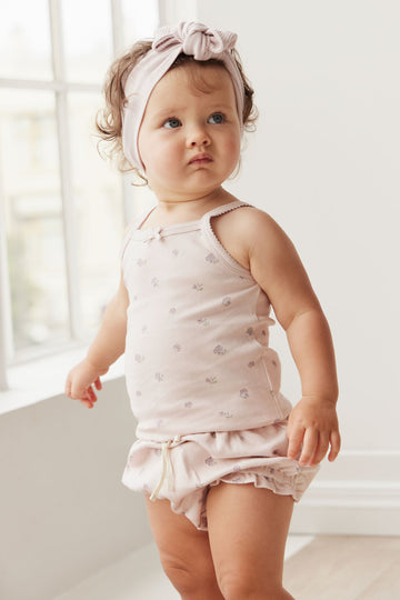 Organic Cotton Singlet - Meredith Violet Childrens Singlet from Jamie Kay Australia