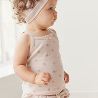 Organic Cotton Singlet - Meredith Violet Childrens Singlet from Jamie Kay Australia