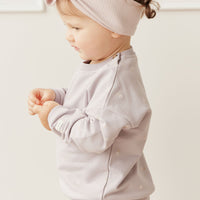 Organic Cotton Ivy Shortie - Annie Ditzy Violet Ice Childrens Short from Jamie Kay Australia