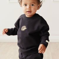 Organic Cotton Damien Sweatshirt - Constellation Hedgehog Childrens Top from Jamie Kay Australia