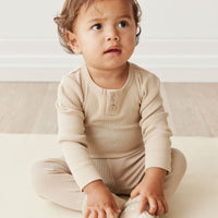 Organic Cotton Modal Everyday Legging - Fawn Childrens Legging from Jamie Kay Australia