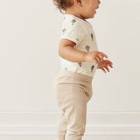 Organic Cotton Hudson Short Sleeve Bodysuit - Montgolfiere Cloud Childrens Bodysuit from Jamie Kay Australia