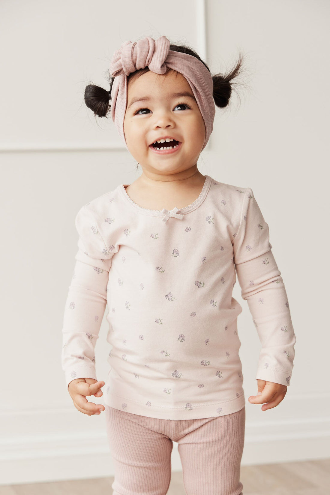 Organic Cotton Long Sleeve Top - Meredith Violet Childrens Top from Jamie Kay Australia