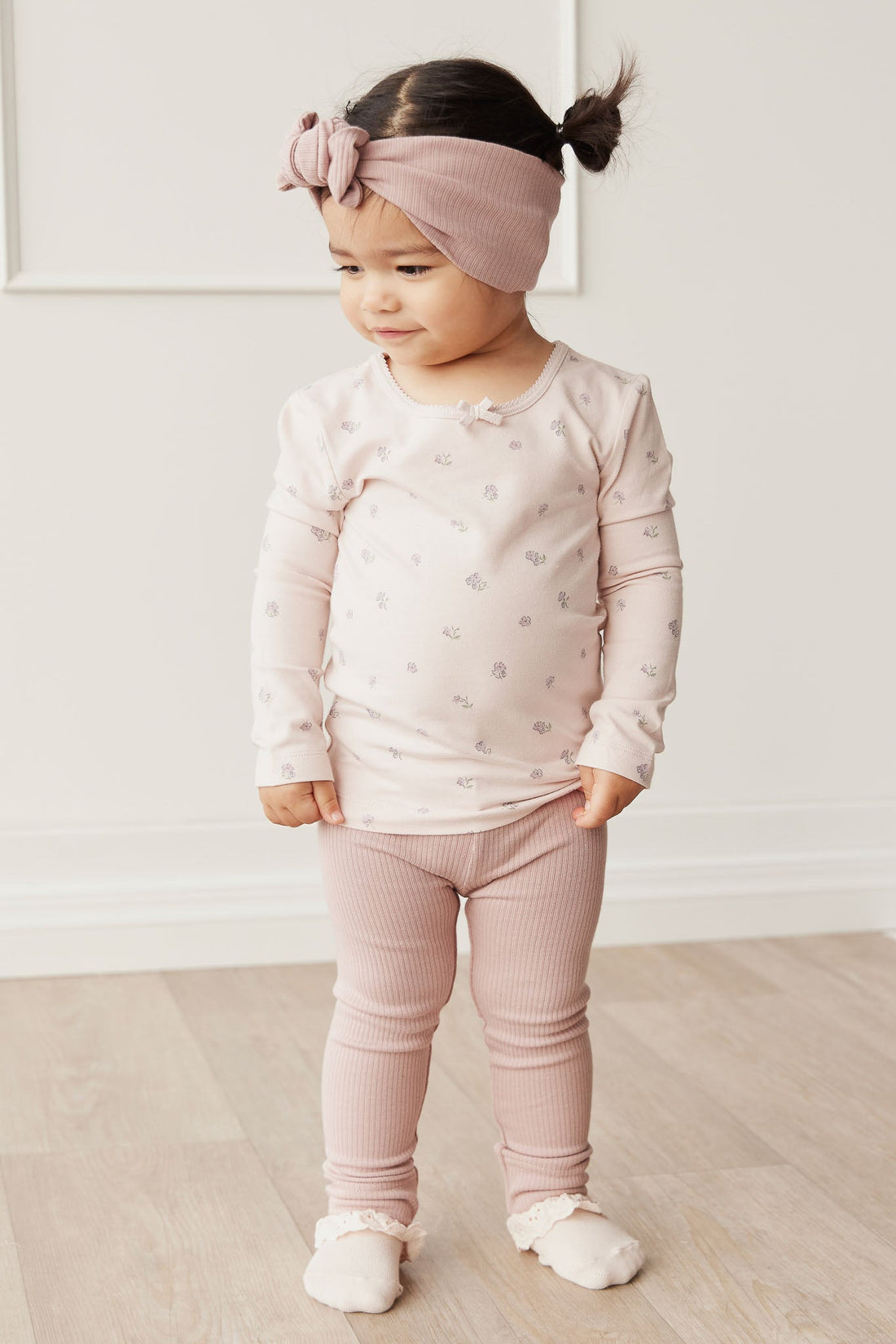 Organic Cotton Long Sleeve Top - Meredith Violet Childrens Top from Jamie Kay Australia