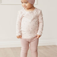 Organic Cotton Long Sleeve Top - Meredith Violet Childrens Top from Jamie Kay Australia