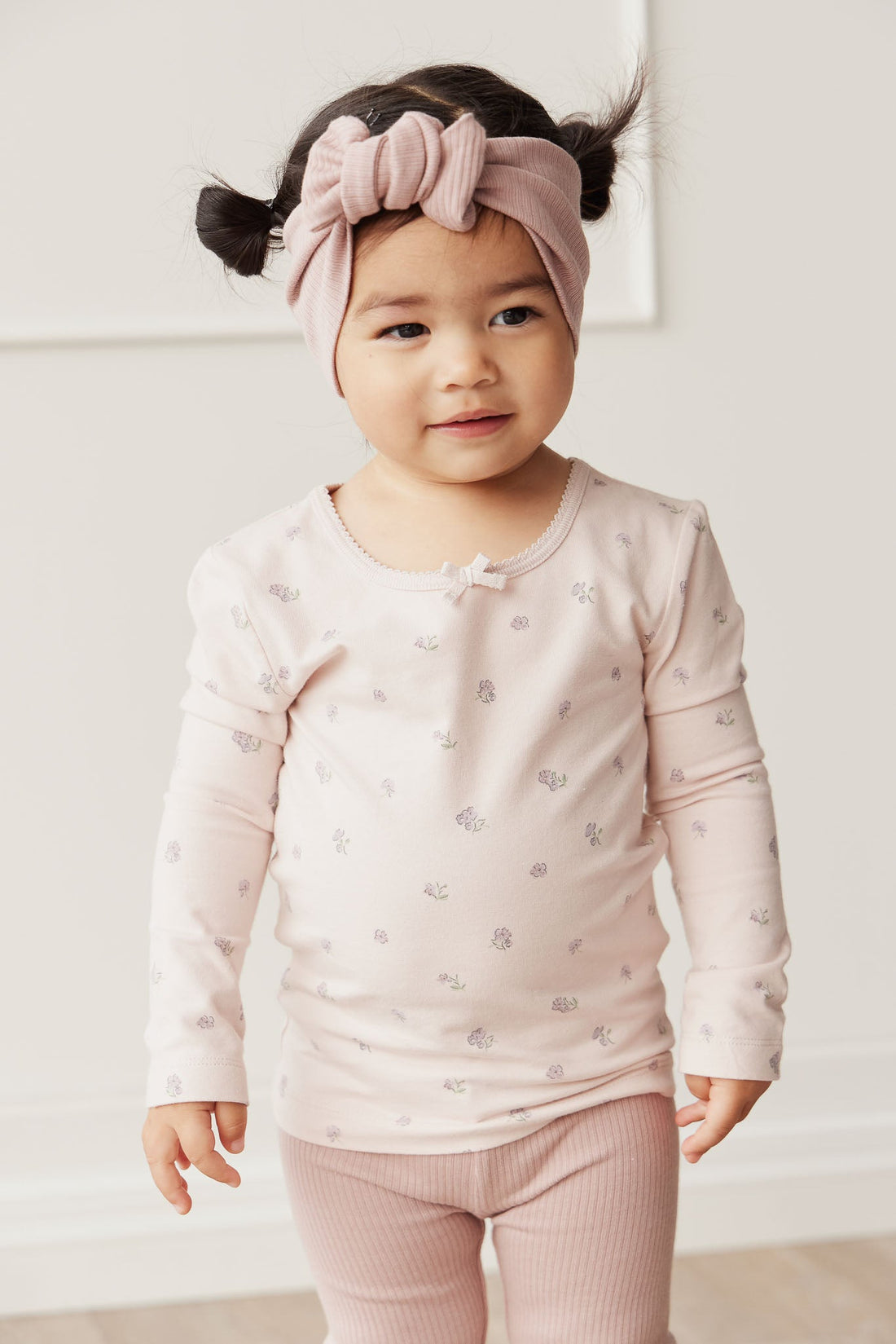 Organic Cotton Long Sleeve Top - Meredith Violet Childrens Top from Jamie Kay Australia