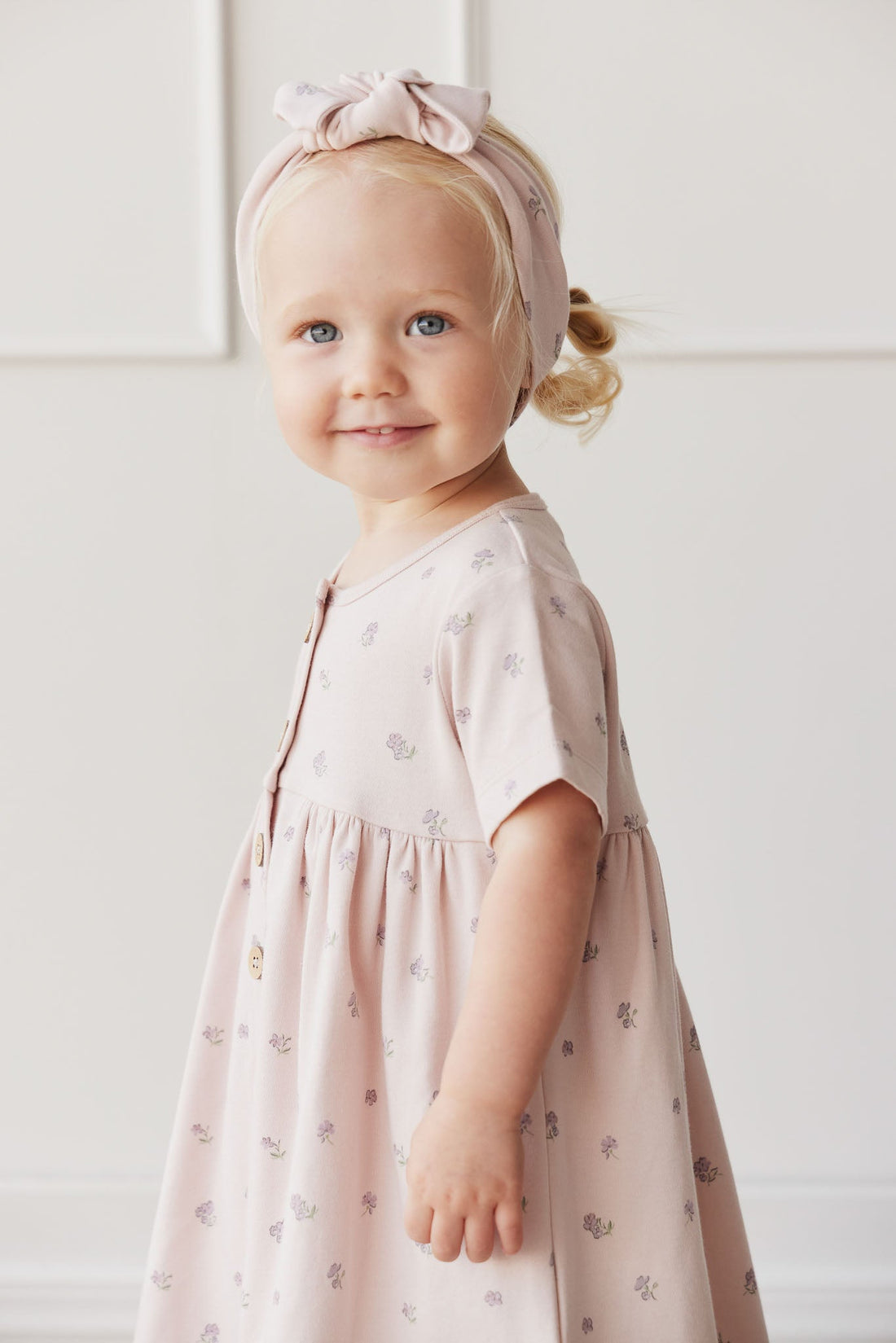 Organic Cotton Headband - Meredith Violet Childrens Headband from Jamie Kay Australia