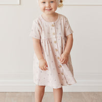 Organic Cotton Lola Dress - Meredith Violet Childrens Dress from Jamie Kay Australia