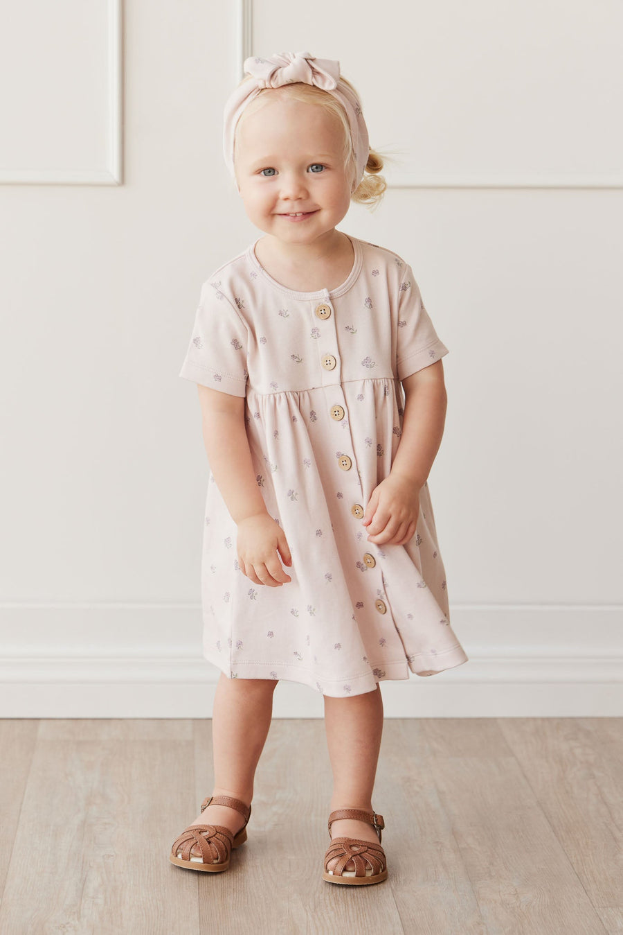 Organic Cotton Lola Dress - Meredith Violet Childrens Dress from Jamie Kay Australia