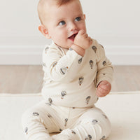 Organic Cotton Fernley Bodysuit - Montgolfiere Cloud Childrens Bodysuit from Jamie Kay Australia