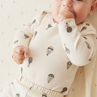 Organic Cotton Fernley Bodysuit - Montgolfiere Cloud Childrens Bodysuit from Jamie Kay Australia