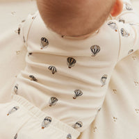 Organic Cotton Fernley Bodysuit - Montgolfiere Cloud Childrens Bodysuit from Jamie Kay Australia