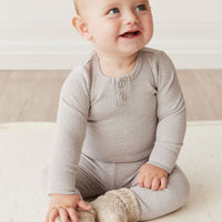 Organic Cotton Modal Long Sleeve Bodysuit - Icicle Marle Childrens Bodysuit from Jamie Kay Australia