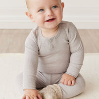 Organic Cotton Modal Long Sleeve Bodysuit - Icicle Marle Childrens Bodysuit from Jamie Kay Australia