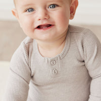 Organic Cotton Modal Long Sleeve Bodysuit - Icicle Marle Childrens Bodysuit from Jamie Kay Australia