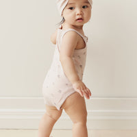 Organic Cotton Bridget Singlet Bodysuit - Meredith Violet Childrens Bodysuit from Jamie Kay Australia