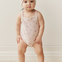 Organic Cotton Bridget Singlet Bodysuit - Meredith Violet Childrens Bodysuit from Jamie Kay Australia