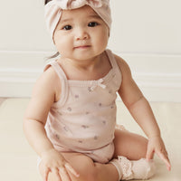 Organic Cotton Bridget Singlet Bodysuit - Meredith Violet Childrens Bodysuit from Jamie Kay Australia