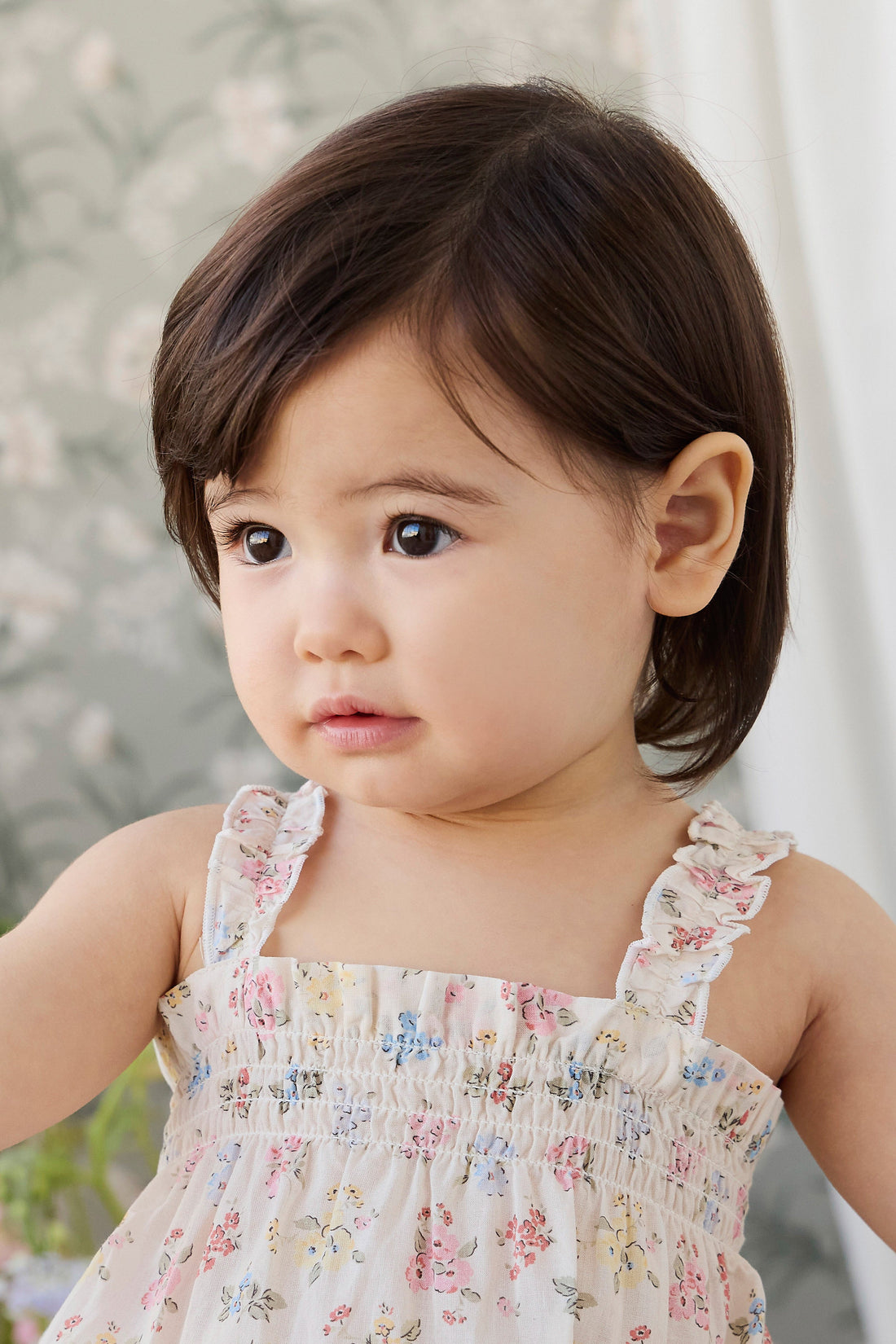 Organic Cotton Cassidy Playsuit - Morgan Vanilla Childrens Pants from Jamie Kay Australia