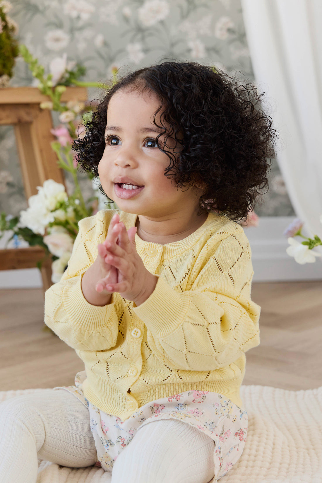 Organic Cotton Marlene Bloomer - Morgan Vanilla Childrens Bloomer from Jamie Kay Australia
