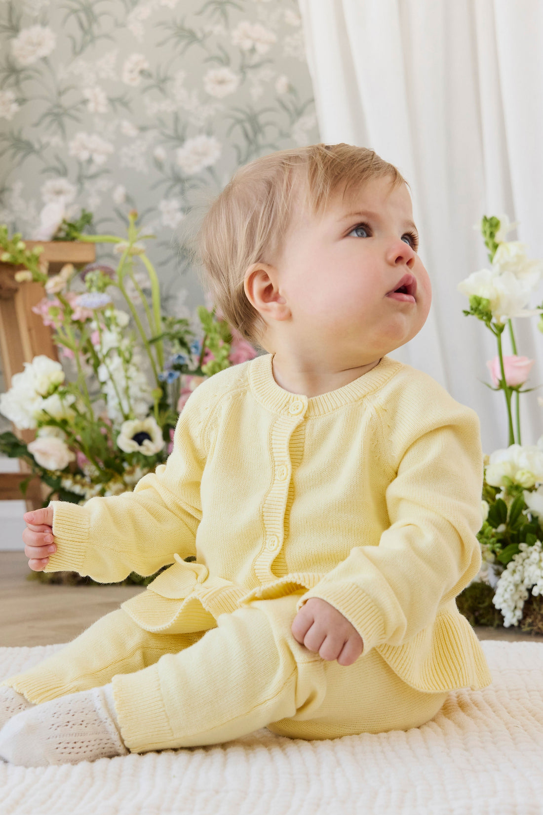 Lyla Knitted Cardigan - Lemonade Childrens Cardigan from Jamie Kay Australia
