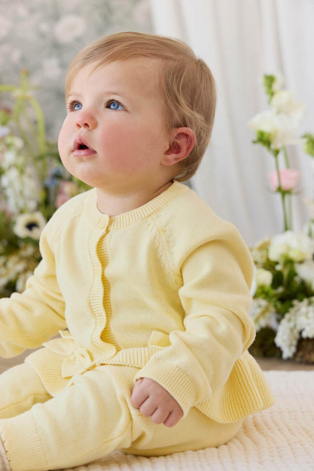 Lyla Knitted Cardigan - Lemonade Childrens Cardigan from Jamie Kay Australia