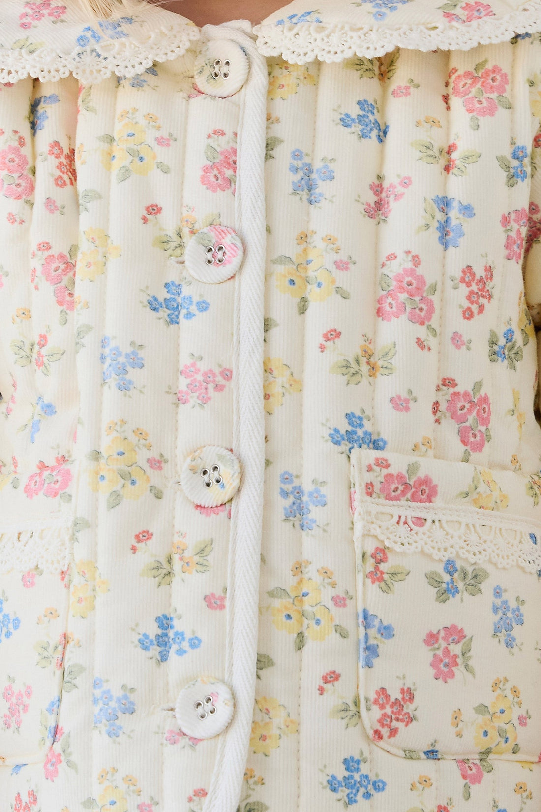 Jaida Pincord Jacket - Morgan Vanilla Childrens Jacket from Jamie Kay Australia