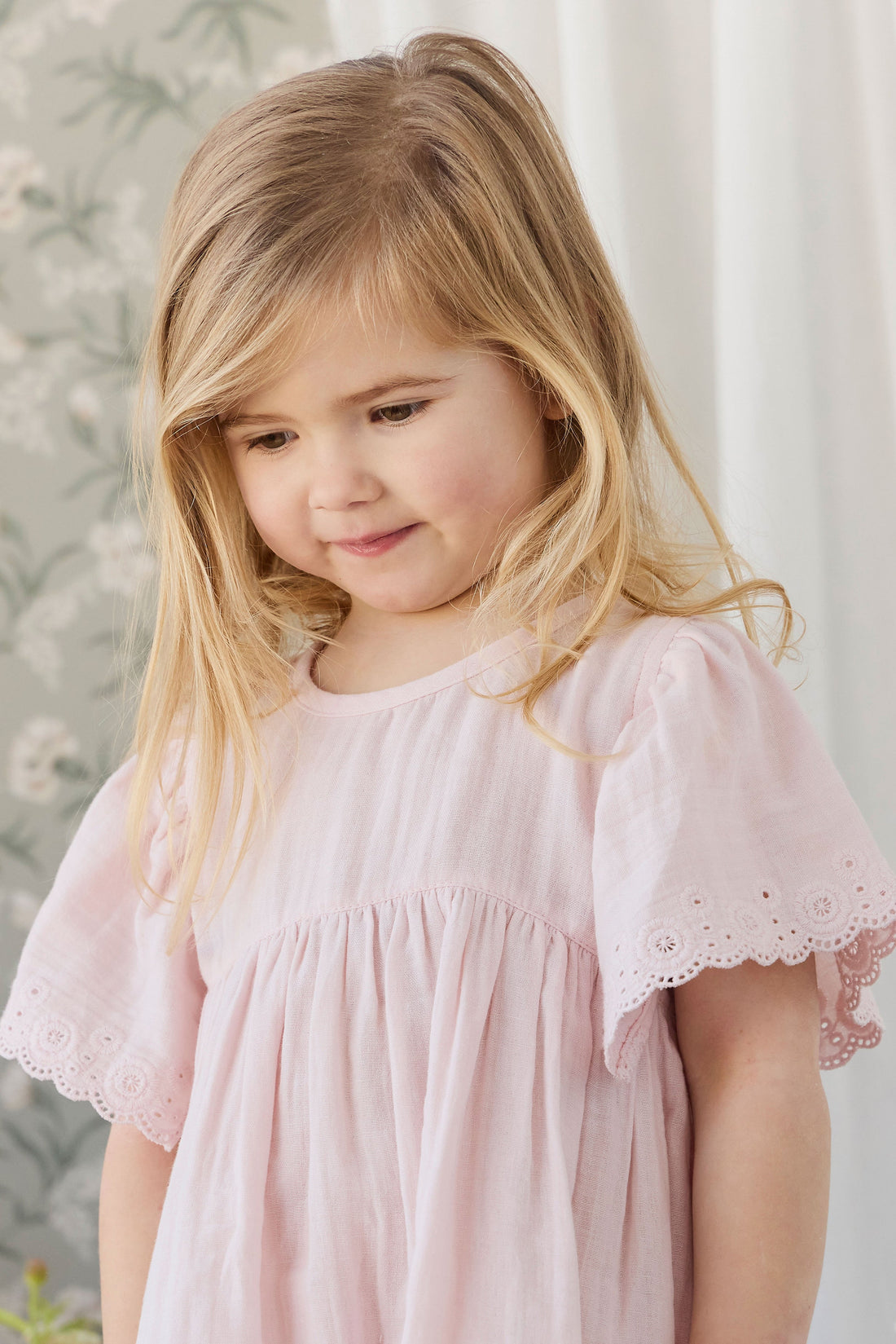 Organic Cotton Muslin Chloe Dress - Cotton Candy Childrens Dress from Jamie Kay Australia