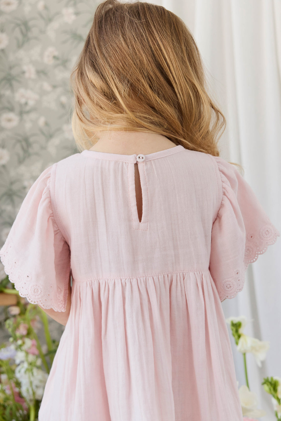 Organic Cotton Muslin Chloe Dress - Cotton Candy Childrens Dress from Jamie Kay Australia