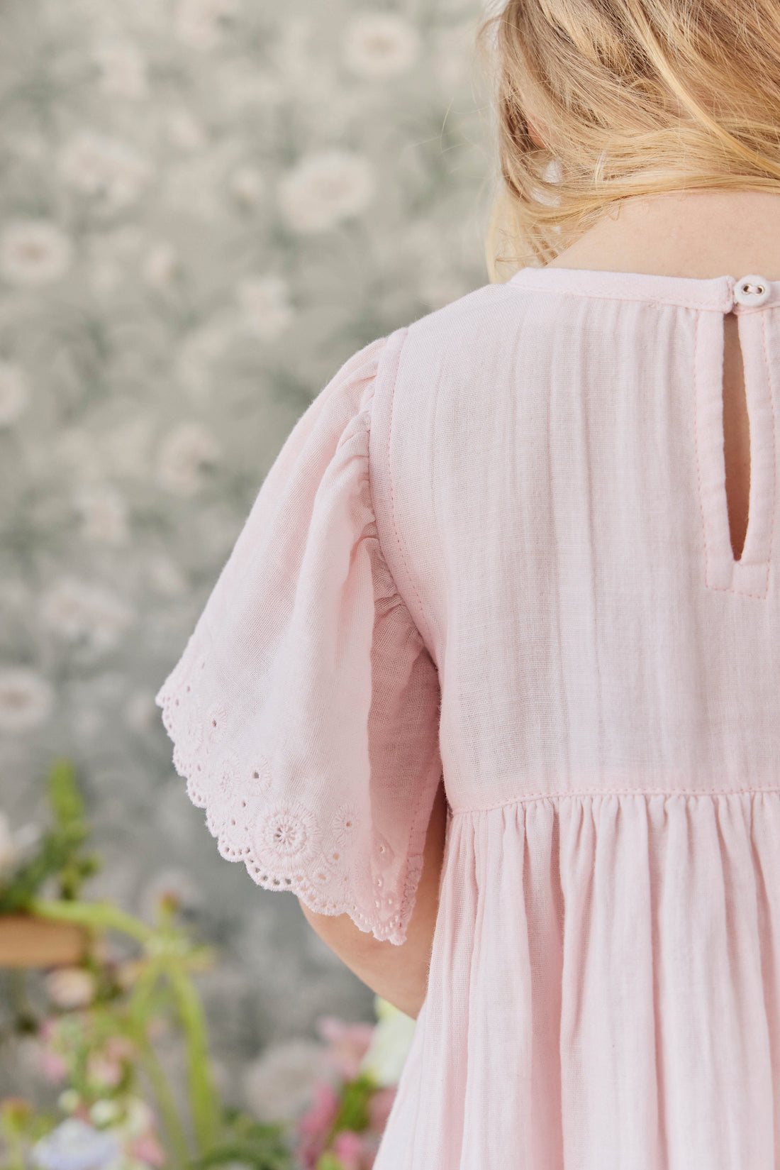 Organic Cotton Muslin Chloe Dress - Cotton Candy Childrens Dress from Jamie Kay Australia