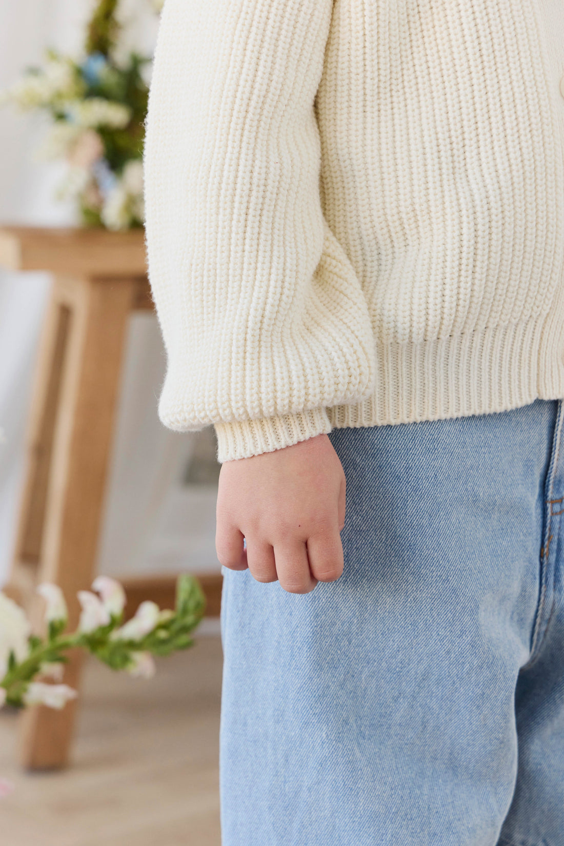 Paloma Cardigan - Snow Drop Childrens Cardigan from Jamie Kay Australia