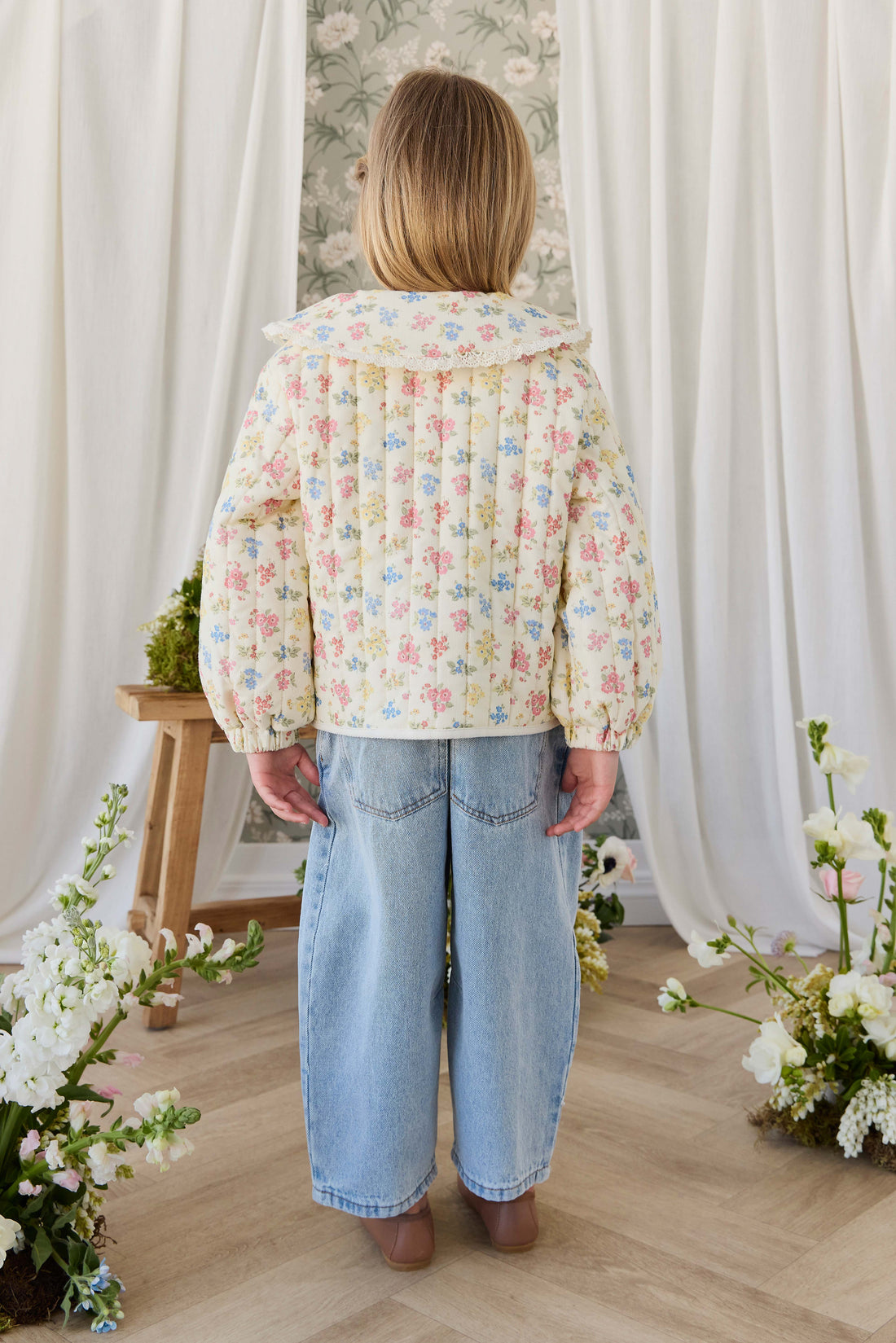 Jaida Pincord Jacket - Morgan Vanilla Childrens Jacket from Jamie Kay Australia