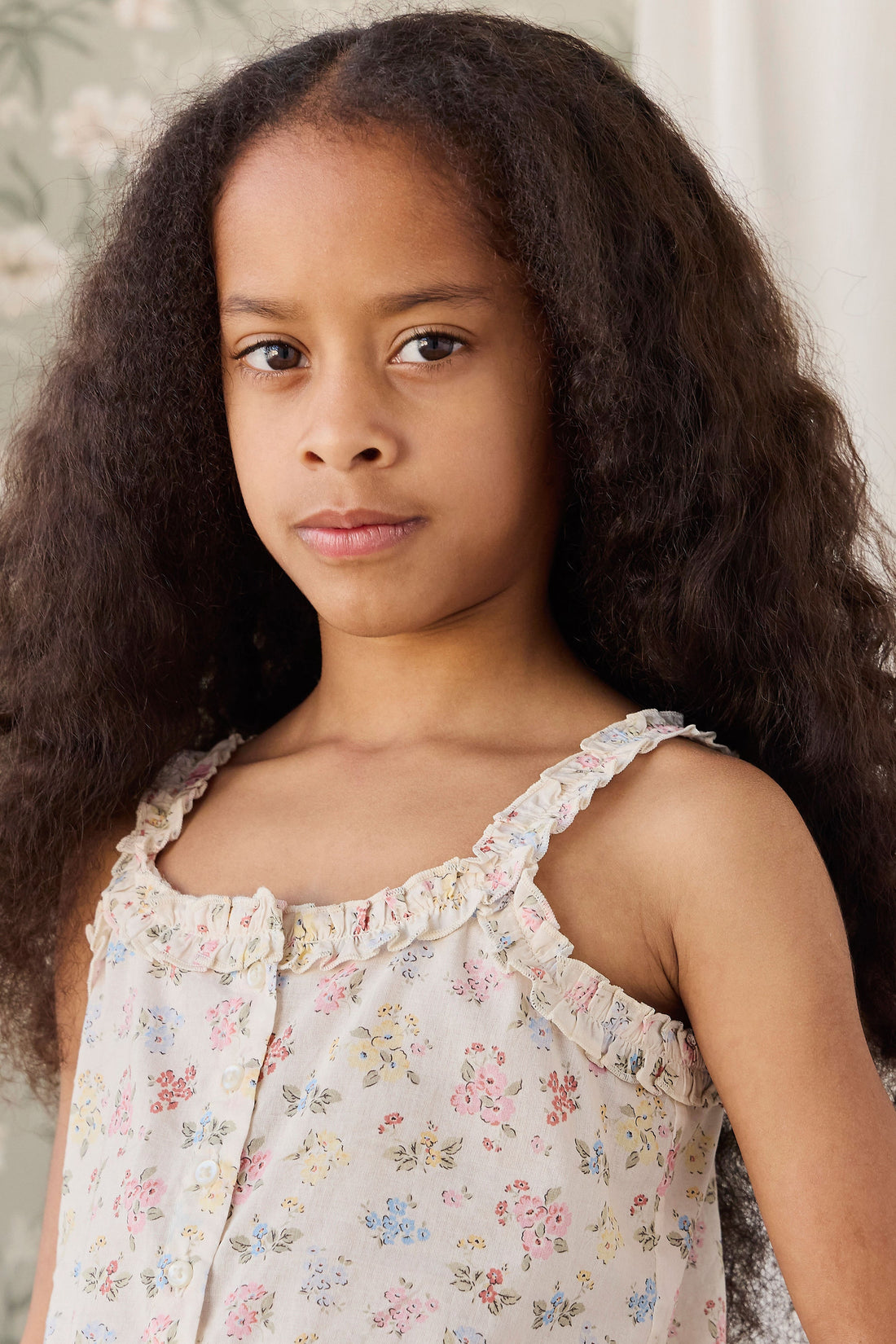 Organic Cotton Cassidy Top - Morgan Vanilla Childrens Top from Jamie Kay Australia