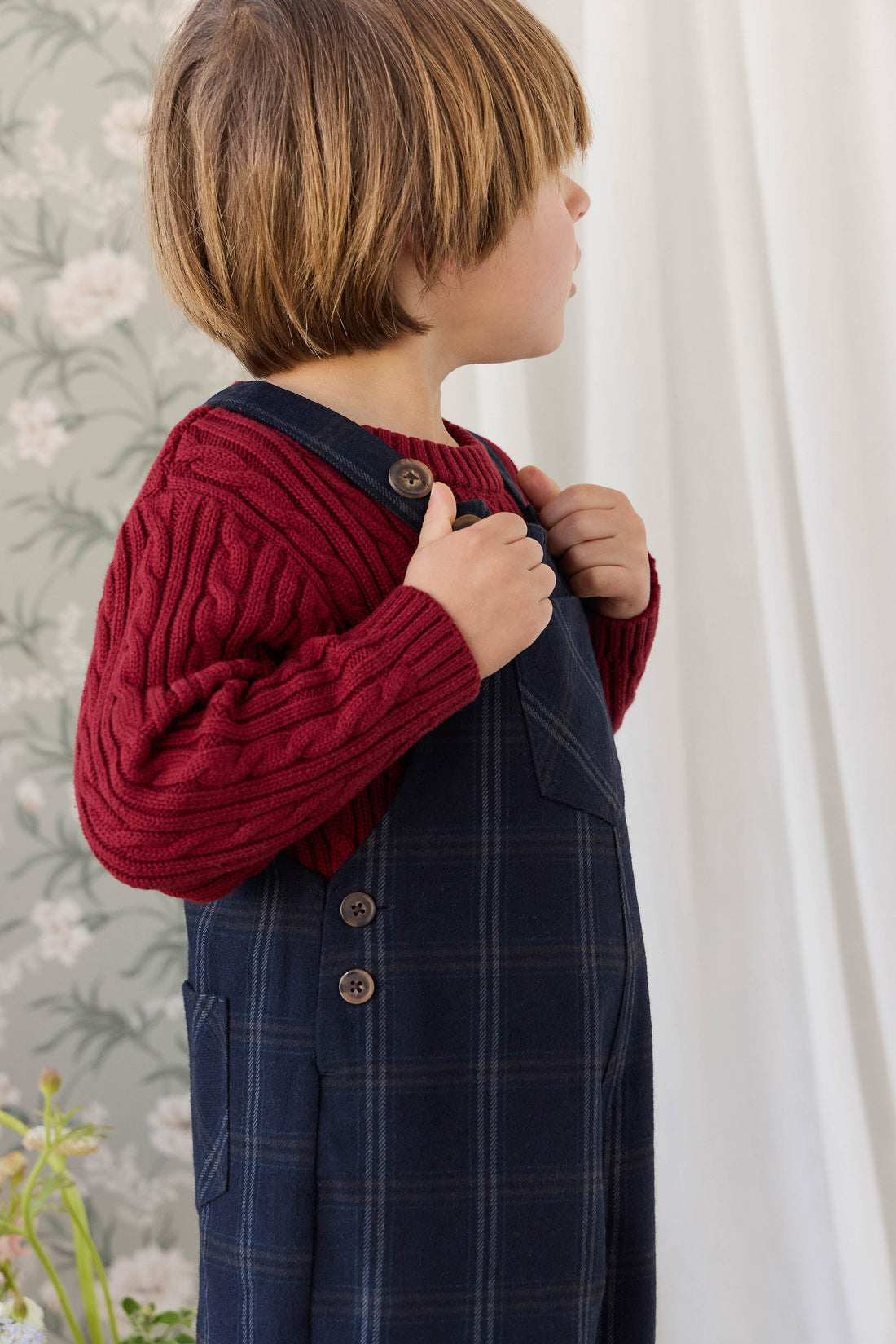Dale Overall - Dale Check Childrens Overall from Jamie Kay Australia