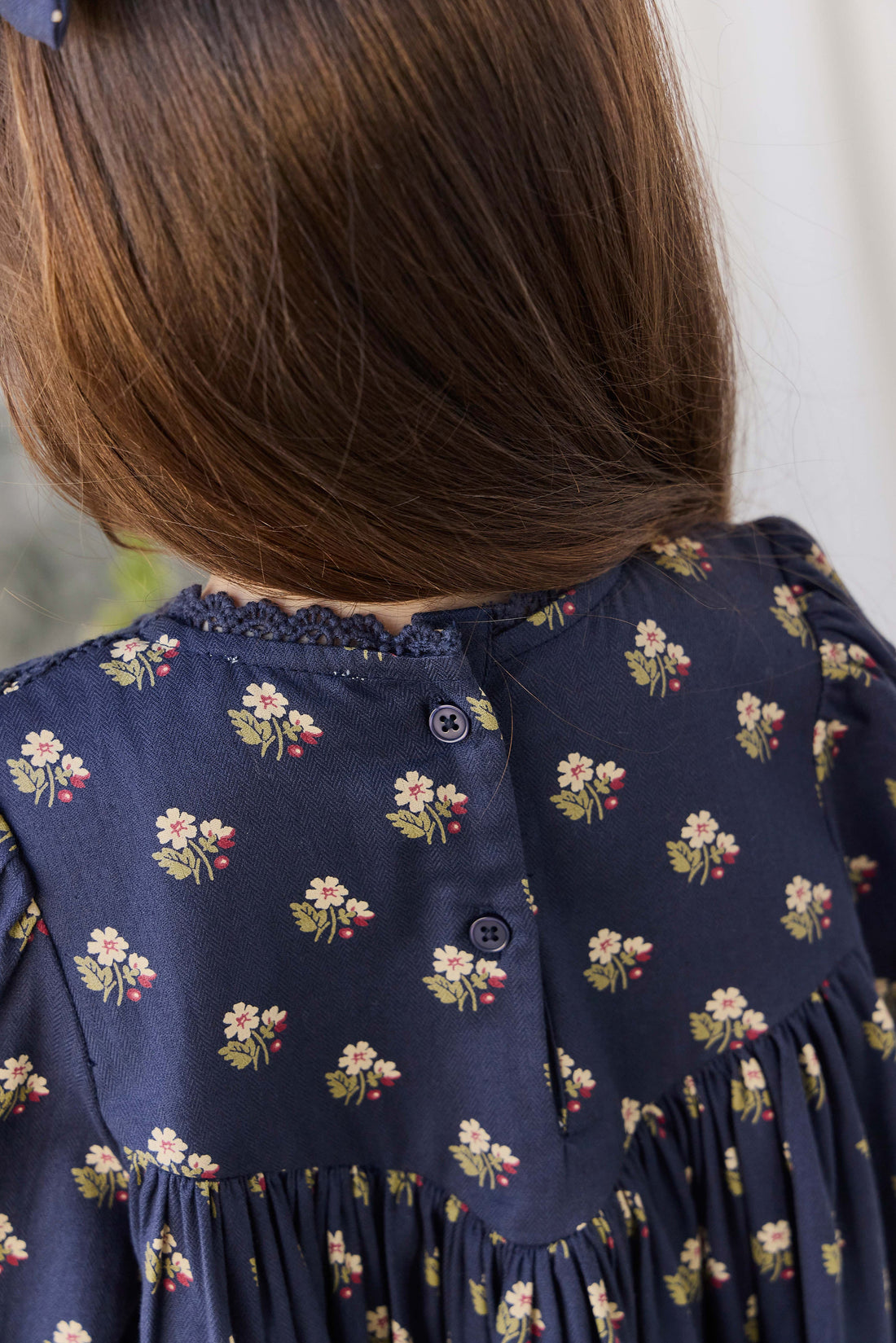 Organic Cotton Jovie Dress - Elsa Navy Childrens Dress from Jamie Kay Australia