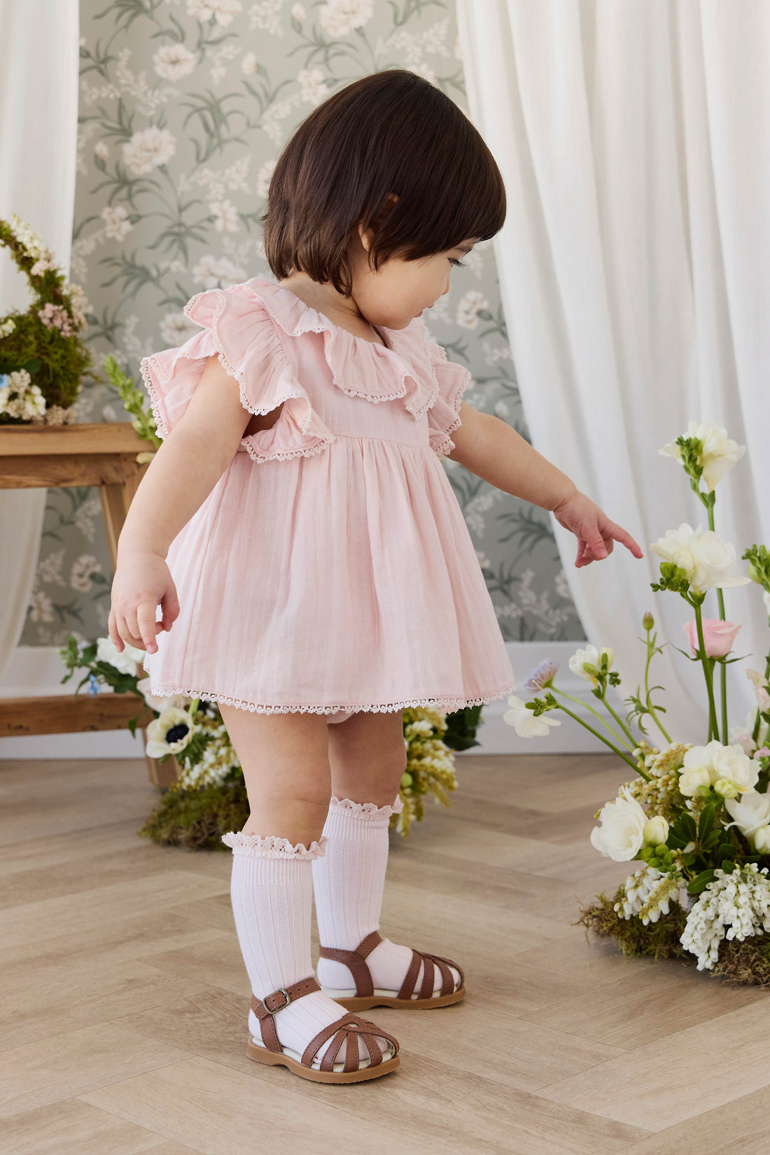Harper Knee High Sock - Cotton Candy Childrens Socks from Jamie Kay Australia