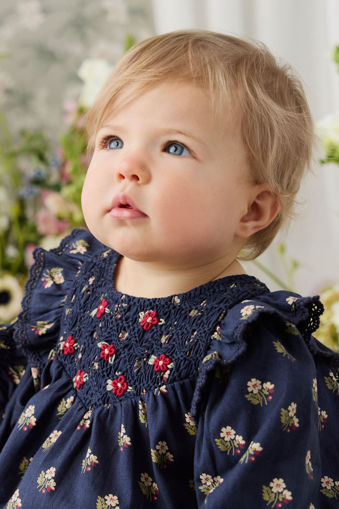 Organic Cotton Jovie Playsuit - Elsa Navy Childrens Playsuit from Jamie Kay Australia