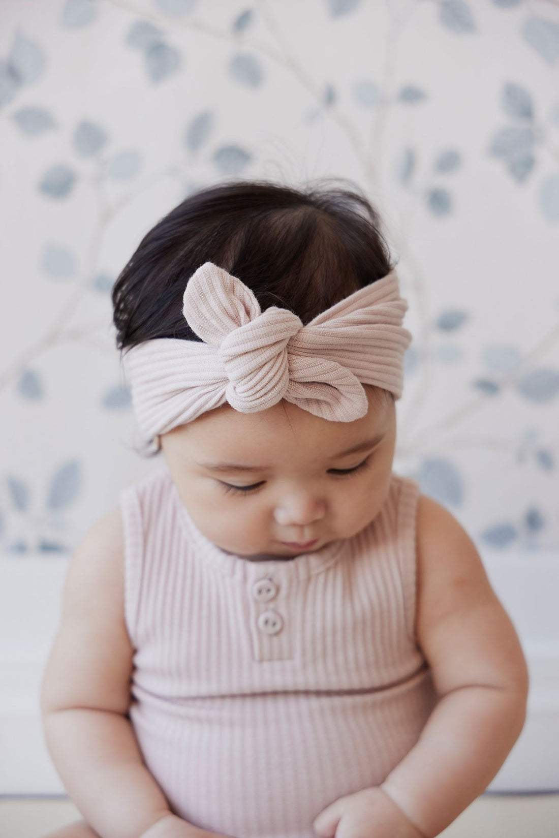 Rib Headband - Whisper Pink Childrens Headband from Jamie Kay Australia