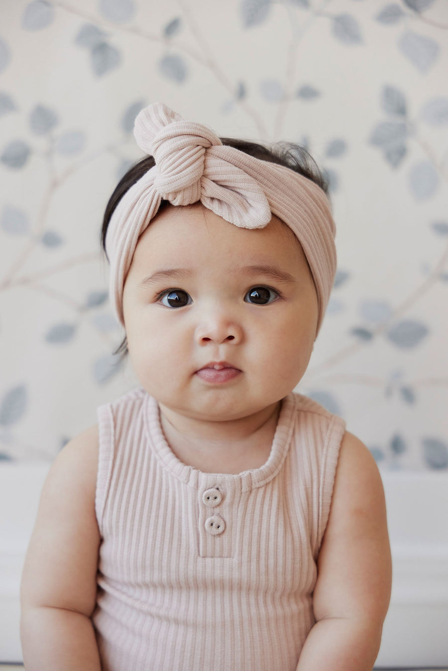 Rib Headband - Whisper Pink Childrens Headband from Jamie Kay Australia