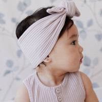 Rib Headband - Lilac Ash Childrens Headband from Jamie Kay Australia