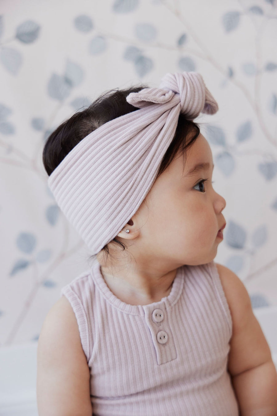 Rib Headband - Lilac Ash Childrens Headband from Jamie Kay Australia