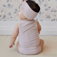 Rib Headband - Lilac Ash Childrens Headband from Jamie Kay Australia