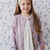 Dotty Knit Cardigan - Tulip Childrens Cardigan from Jamie Kay Australia