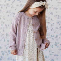 Dotty Knit Cardigan - Tulip Childrens Cardigan from Jamie Kay Australia