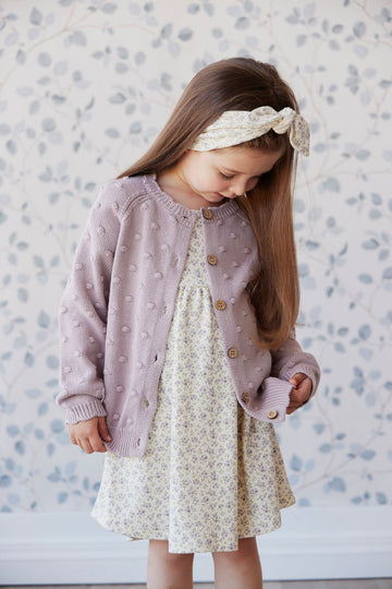 Dotty Knit Cardigan - Tulip Childrens Cardigan from Jamie Kay Australia