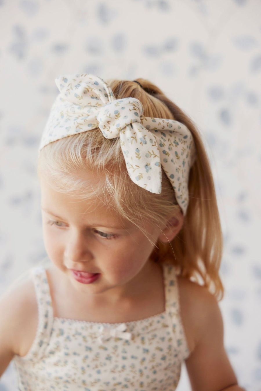 Organic Cotton Headband - Blueberry Fields Childrens Headband from Jamie Kay Australia